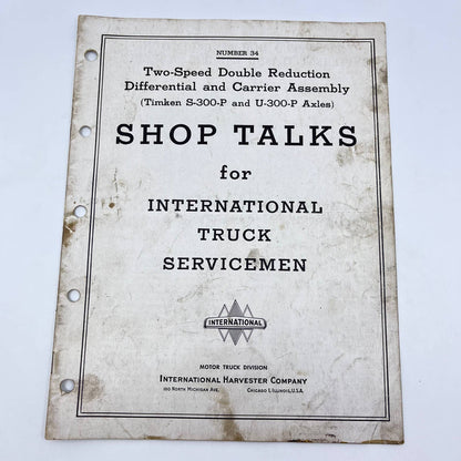 1947 Shop Talks for International Truck Servicemen #34 2 Speed Differential TF8