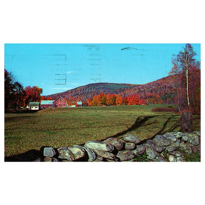 Vintage Postcard - Autumn View, Ludlow Vermont 1966 AD9