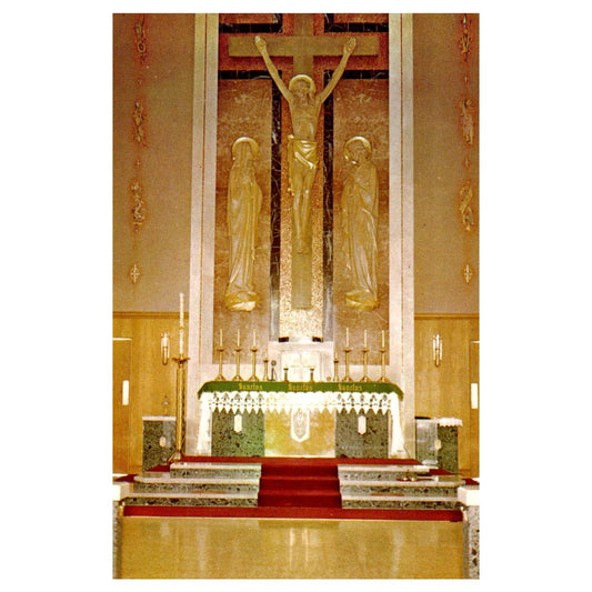 Vintage Postcard Seven Dolors Shrine Franciscan Fathers Valparaiso Indiana TJ7-1