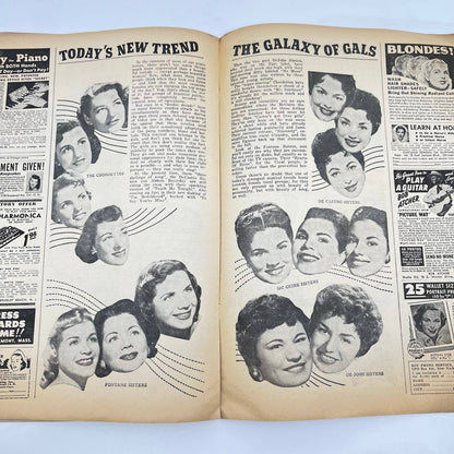 APRIL 1955 SONG HITS music magazine DINAH SHORE TF3