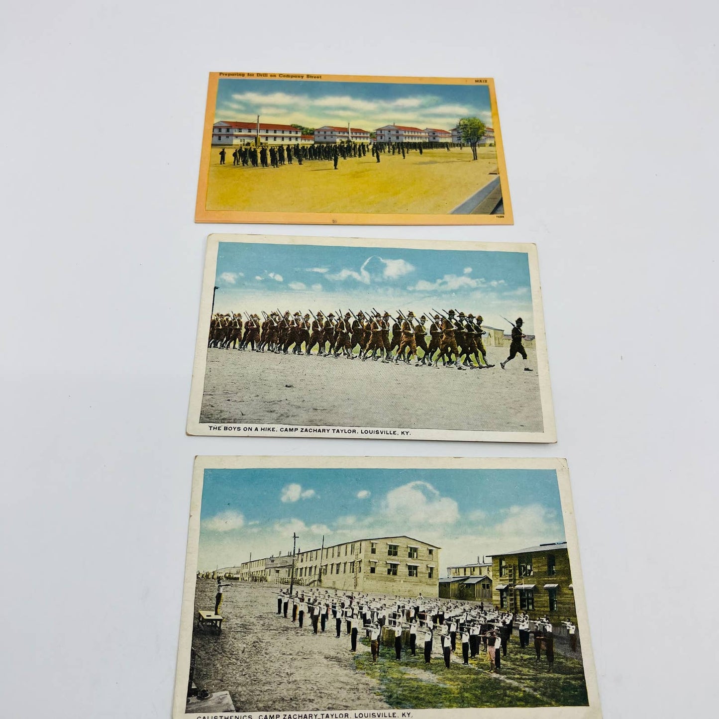 c1918 Antique Postcard LOT OF 21 WWI Army US & France Photo Cards EA3