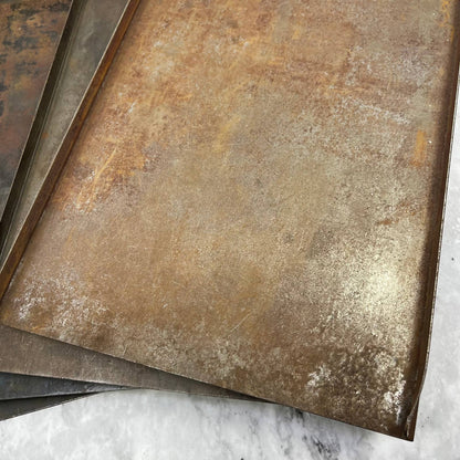 Vintage Stainless Steel Letterpress Galley Trays SET OF 4 - 9x13 TJ5