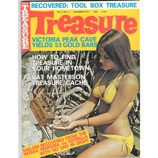 Treasure Magazine - Treasure Hunting Mines Buried Metal Detecting Nov 1974 MB4