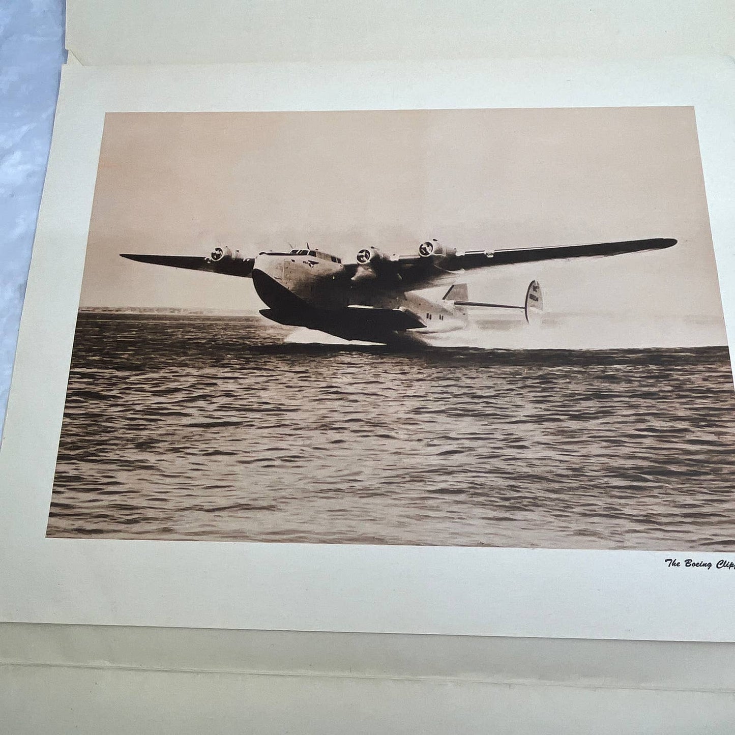 1946 Boeing Four Engine Aircraft Print Set and Envelope 11x14" TI6