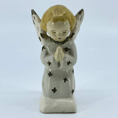 1952 Hand Painted Ceramic Praying Angel Child Cherub 4” TE3