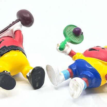 Kool Aid Man Kraft General Foods PVC Figure Lot of 2 Weight Lifter Tennis TG1