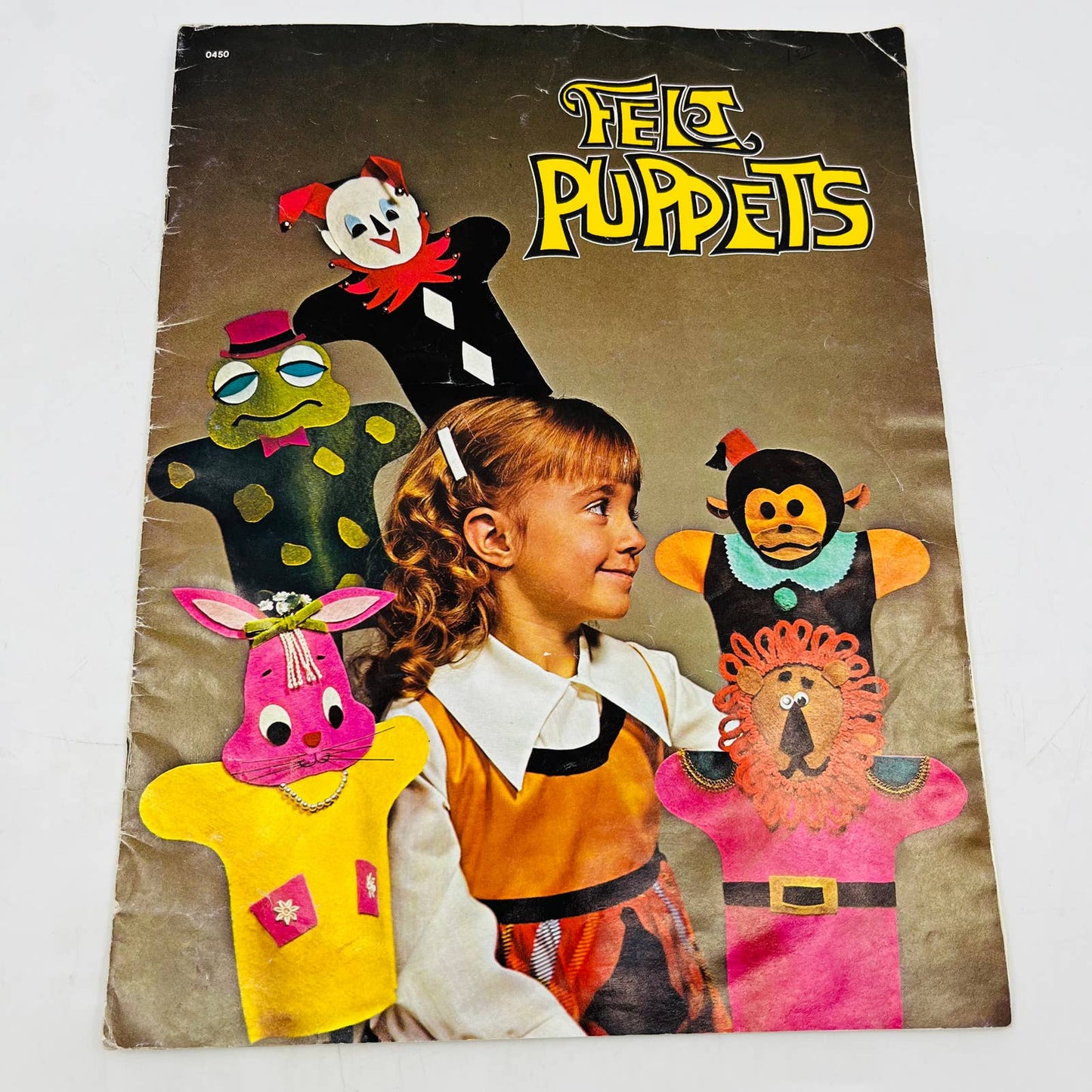 1973 Felt Puppets Crafting Book For Kids Mangelsen’s Omaha NE BA4