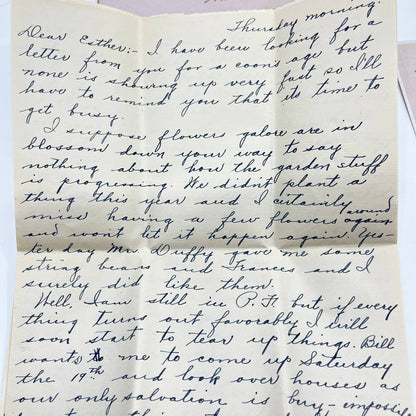 1918-19 Handwritten Letters & Envelopes Drummond WI Esther Anderson AB2