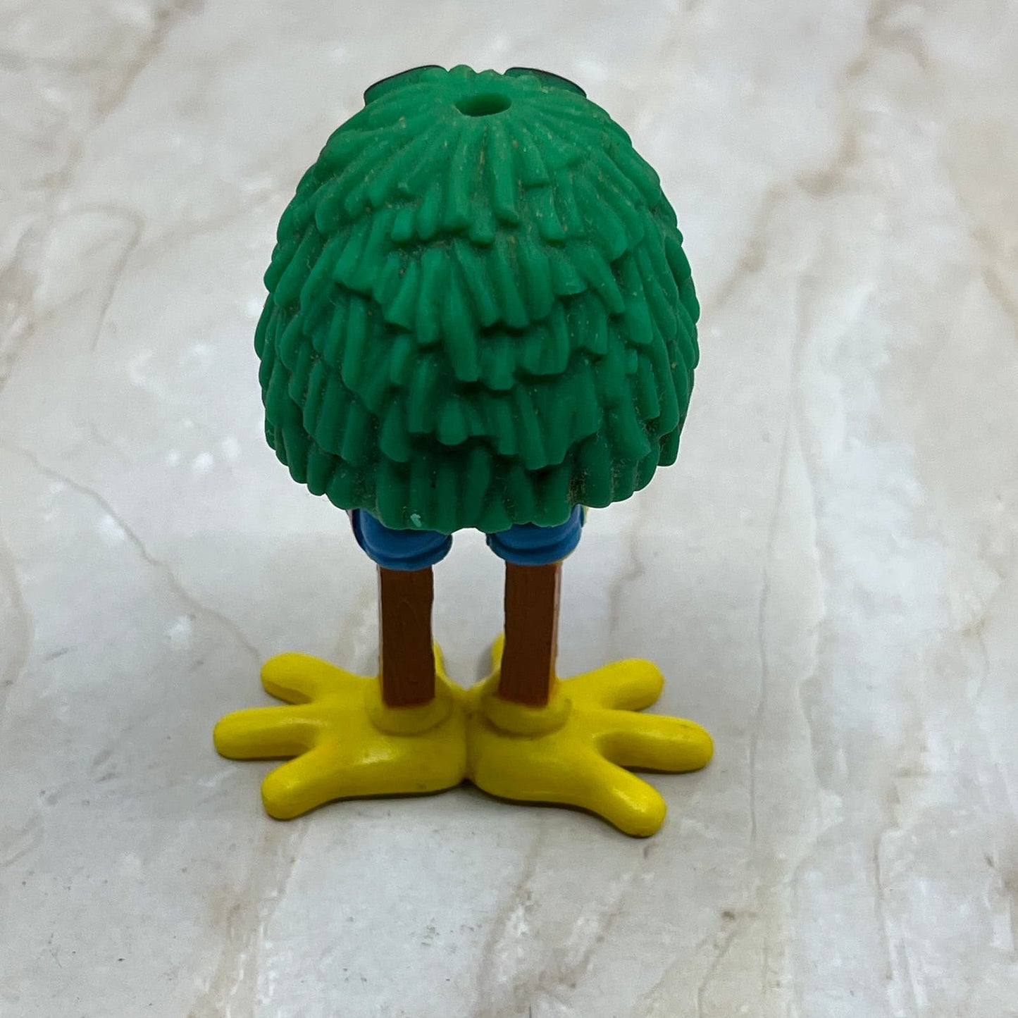 1989 McDonald's Green Fry Guy Fry Kids w/ Bird Feet Stilts TC9-T1
