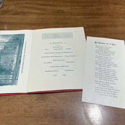 1900 End of Century Reunion Program Normal & Training School Cortland NY H4-3