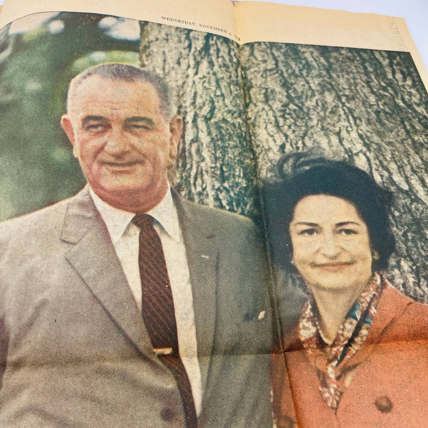 RARE 1960s School Report on Lyndon Johnson A+ Scrapbook Many Pages of Clips BA2