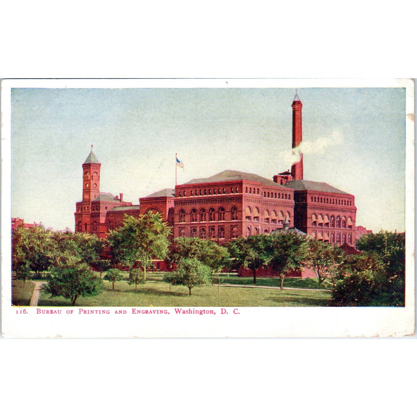 Bureau of Printing and Engraving 1905 Washington D.C. Original Postcard TK1-P2
