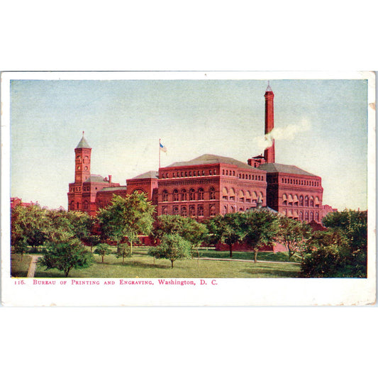 Bureau of Printing and Engraving 1905 Washington D.C. Original Postcard TK1-P2