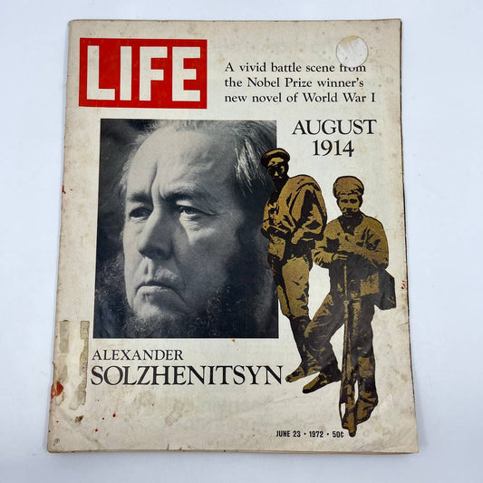 Life Magazine June 23 1972 - Alexander Solzhenitsyn Nobel Prize Winner WWI TC1