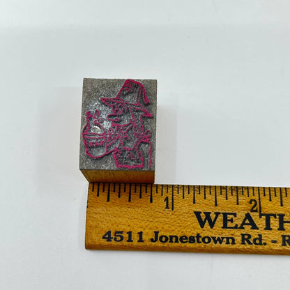 Nile Shriners Mountlake WA Figural Hooch Bottle Stamp Typeset Print Block SC7-44