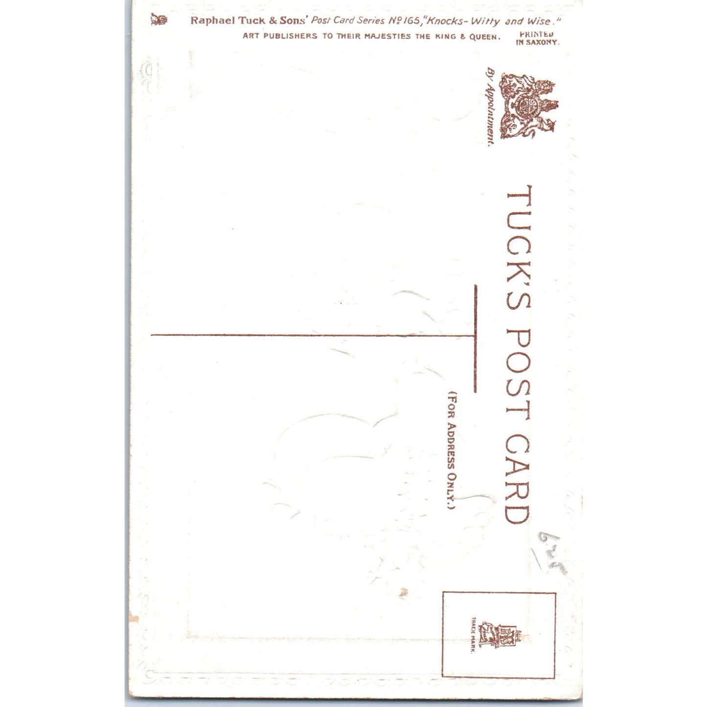 Don't Let the Wall St. Bunch Squeeze You Raphael Tuck Original Postcard TK1-25