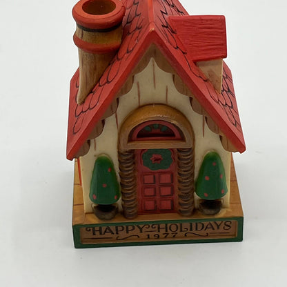 Vintage 1977 HALLMARK YESTERYEARS Collection HOUSE Christmas Ornament SA2