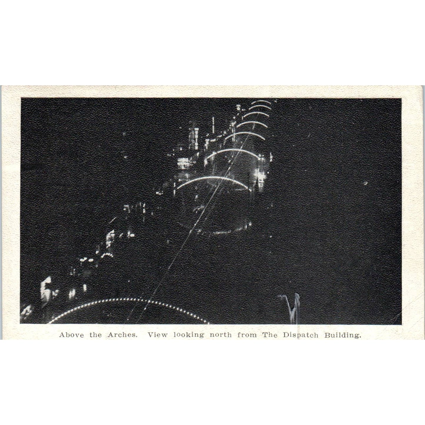 Antique Postcard View Looking North from Dispatch Building Columbus OH TD8-O2