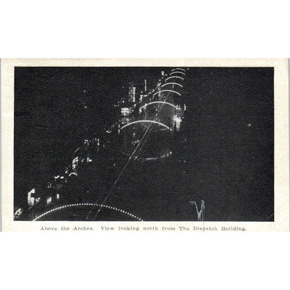 Antique Postcard View Looking North from Dispatch Building Columbus OH TD8-O2