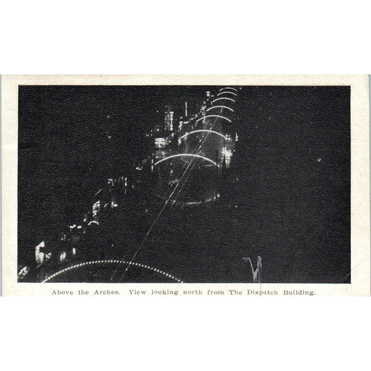 Antique Postcard View Looking North from Dispatch Building Columbus OH TD8-O2