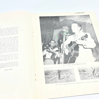 SIGNED 1950s Ray Price Souvenir Program TG4