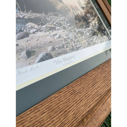 Signed Framed Matted Patrick Gibbs Numbered Print “His Majesty” Hunting Art