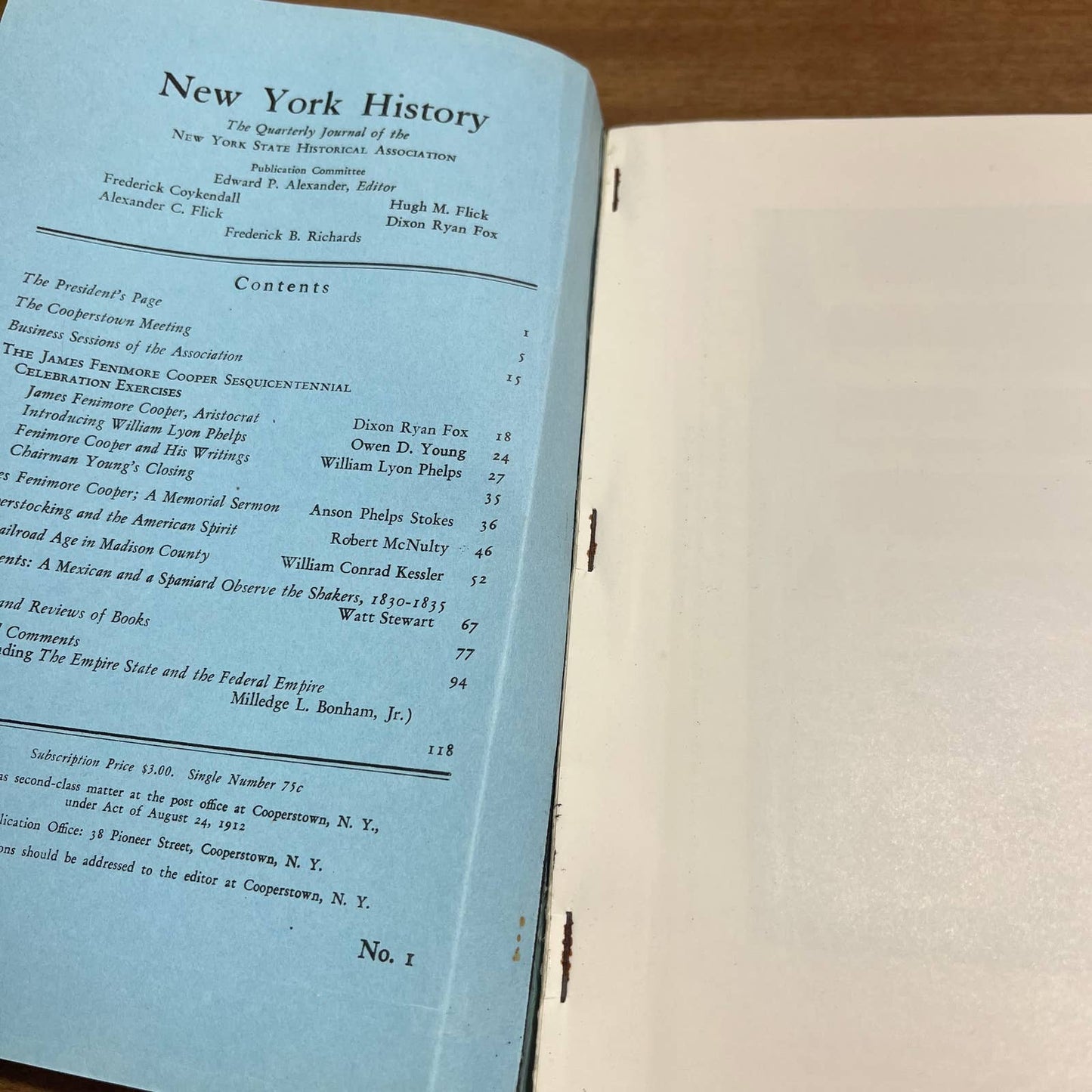 1941 WWII Era New York History Book 127 Pages Full Page Photos A5