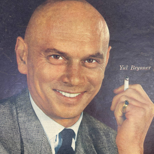 1961 YUL BRYNNER Sunday New York News Coloroto Magazine Cover Only FL4