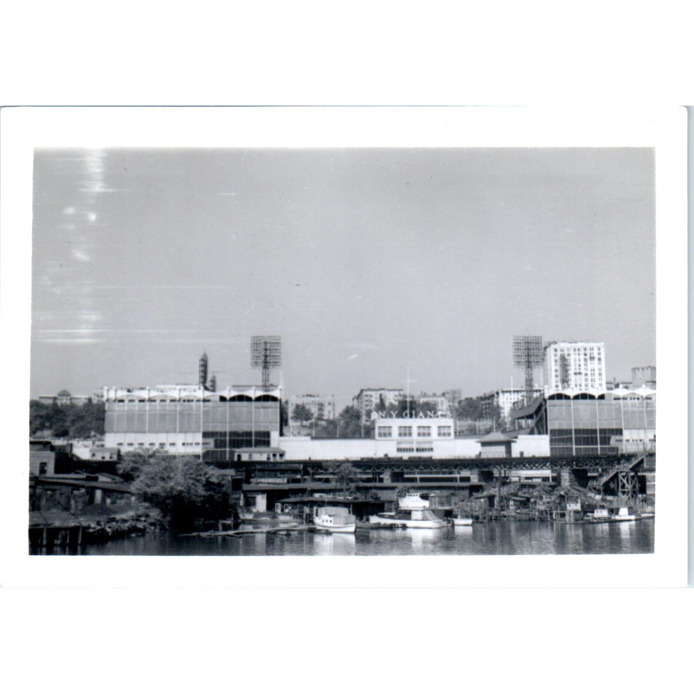 1951 Original Photograph Polo Grounds Stadium NY Photo 3.45x4.5 AD8-P3