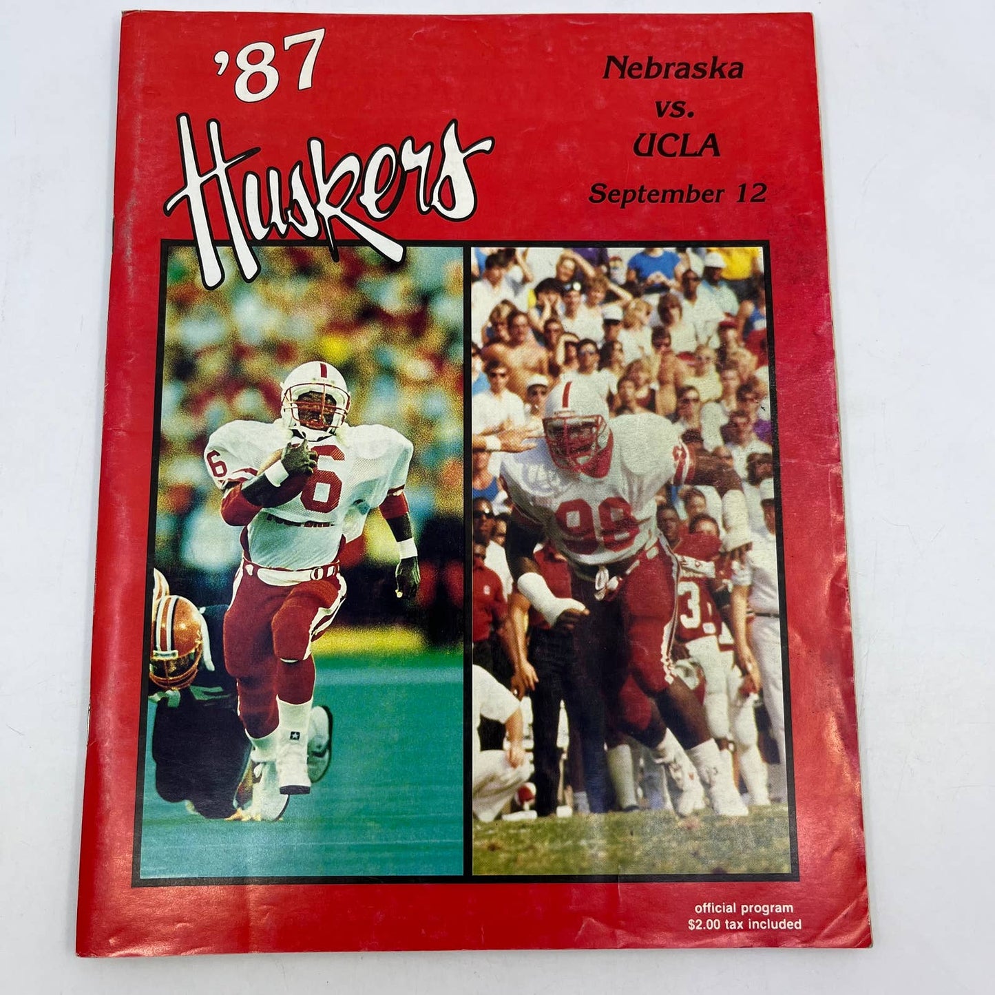 1987 Nebraska Cornhuskers vs. UCLA Gameday Football Program TH6