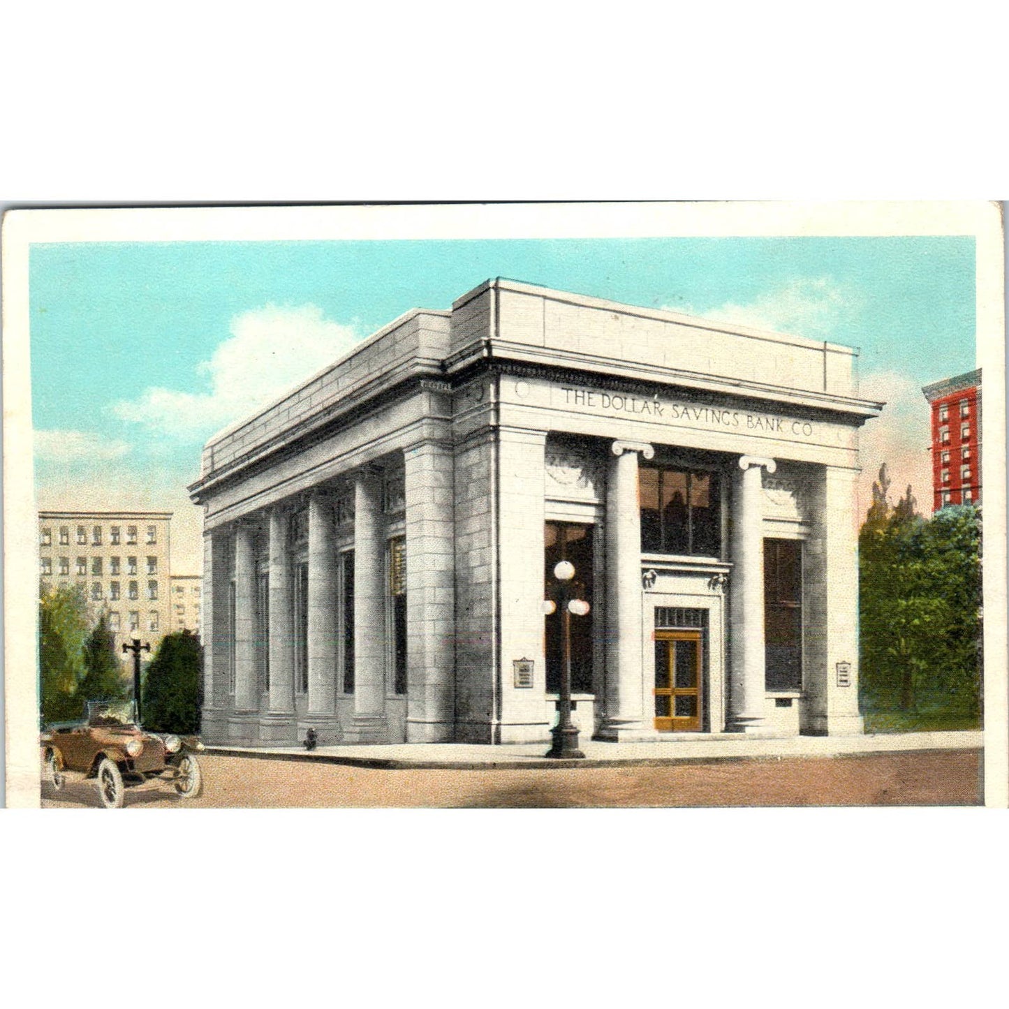 Vintage Postcard The Dollar Savings Bank, Niles OH TD8-O2