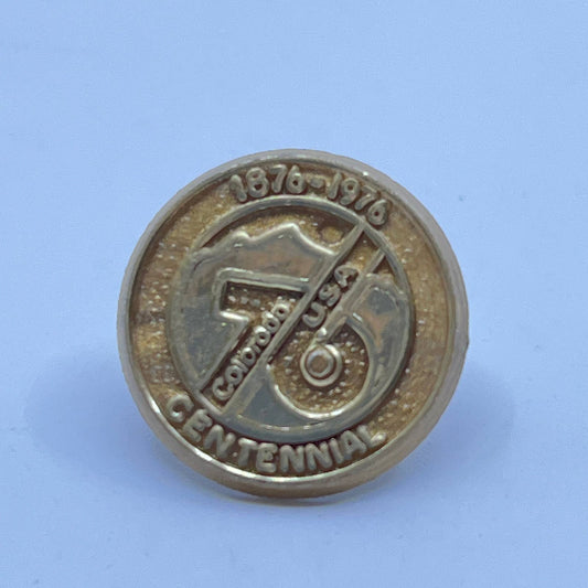 Vintage Colorado Centennial 1876-1976 Souvenir Pinback Button SD8
