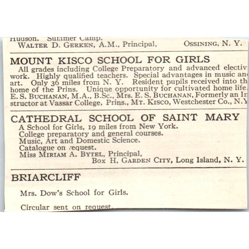 c1920 Harper's Magazine Ad - Roxbury School W.L. Ferris Cheshire CT EA3-2