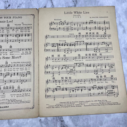 Little White Lies - Walter Donaldson - Sheet Music 1930 TH1