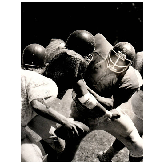 1974 Press Photo Football NCAA Miami Rubin Carter & Wilmore Ritchie 6x8" AD3