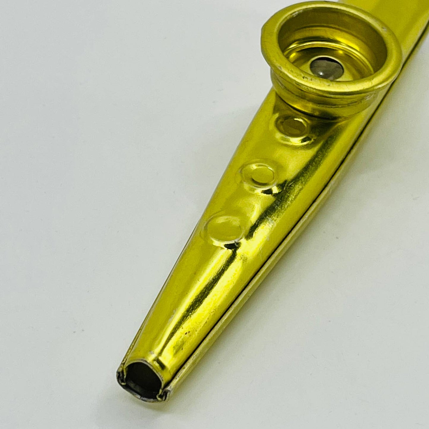 1950s Vintage Gold Tin Kazoo Toy TB6