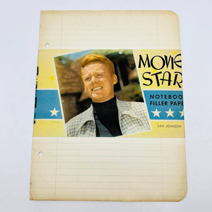 1940s Movie Star Notebook Filler Paper Van Johnson Unused BA1