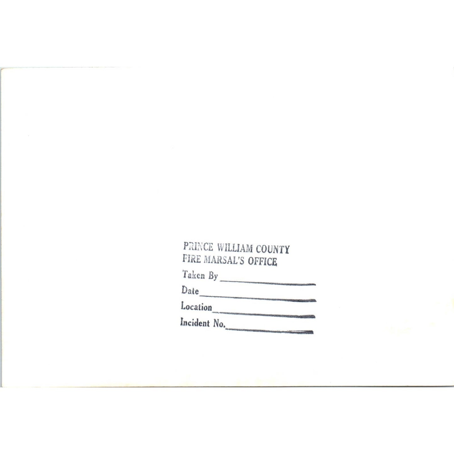 c1970 Photograph Prince William County VA Fire Marshal's Office Training AD6-3