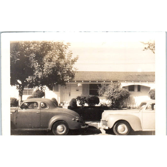 c1940 Photograph 1938 Nash Lafayette & Oldsmobile Series 70 Cars 3x4.5 SE5