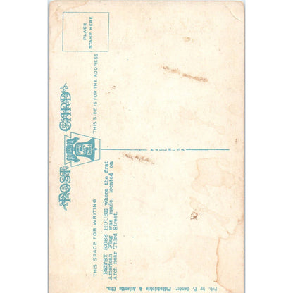 Vintage Postcard Betsy Ross House Birthplace of Old Glory Philadelphia PA TI1-1