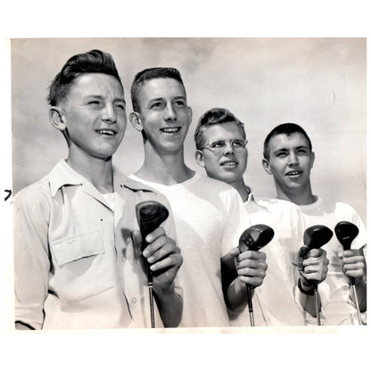 1948 Press Photo Golf Southwest High MN Dosen Thompson Baden Jr Tickle 8x10" AD2