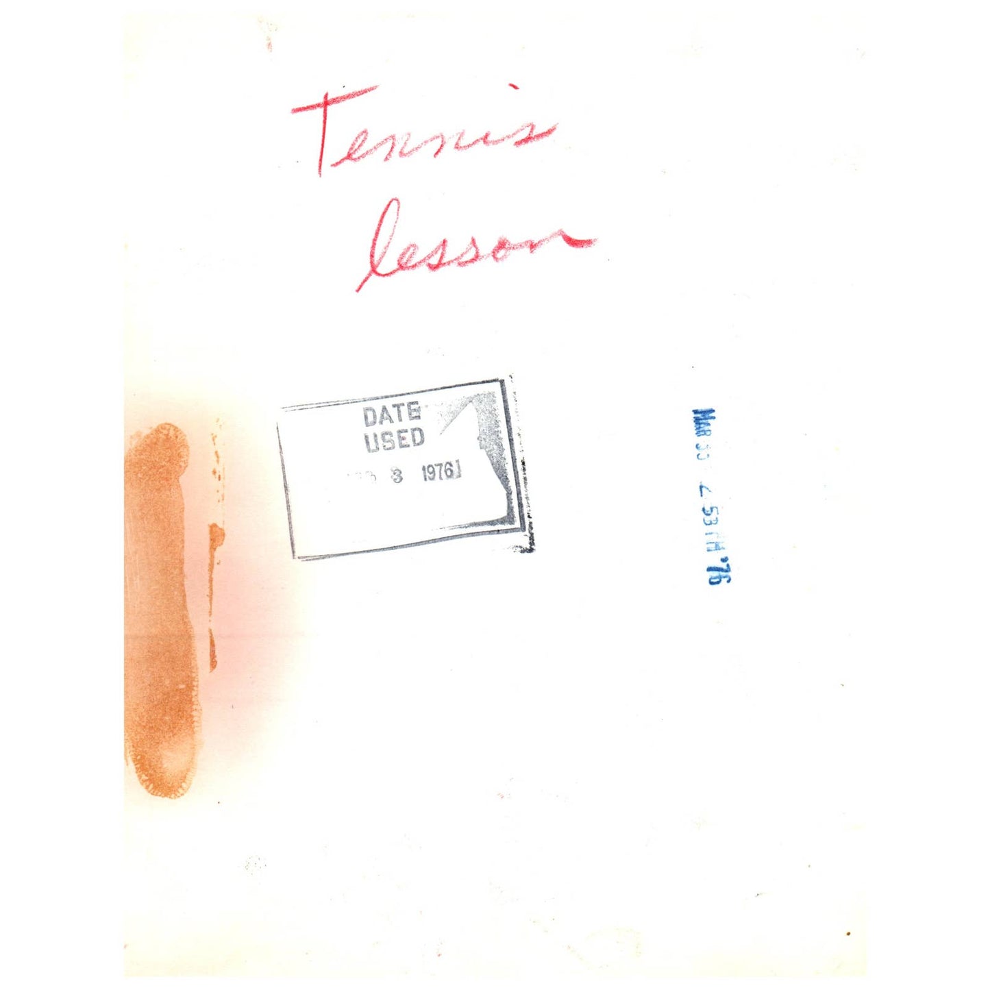 1976 Original Press Photo Women's Tennis Lesson Blowing Bubble Gum 6x8" AD2