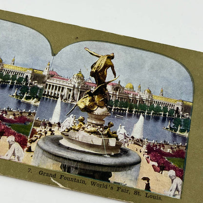 1904 Stereoview St Louis World’s Fair Grand Fountain SC5