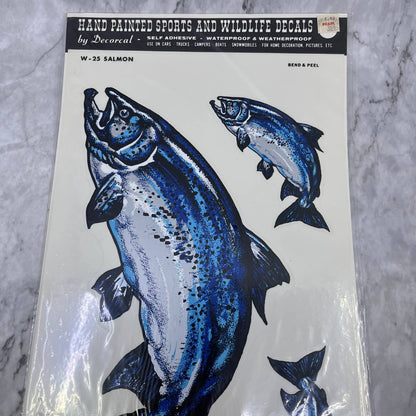 1979 NEW NOS Decorcal Sports & Wildlife Decal W-25 Salmon Fishing FL5