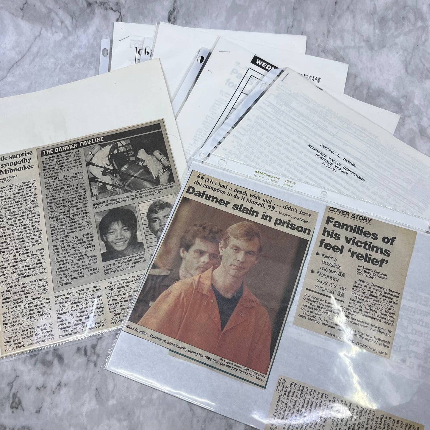 Vintage Jeffrey Dahmer Ephemera Collection FL5