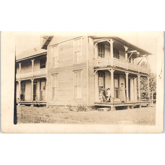 Antique Postcard RPPC Antebellum Boarding House and Hotel SE8