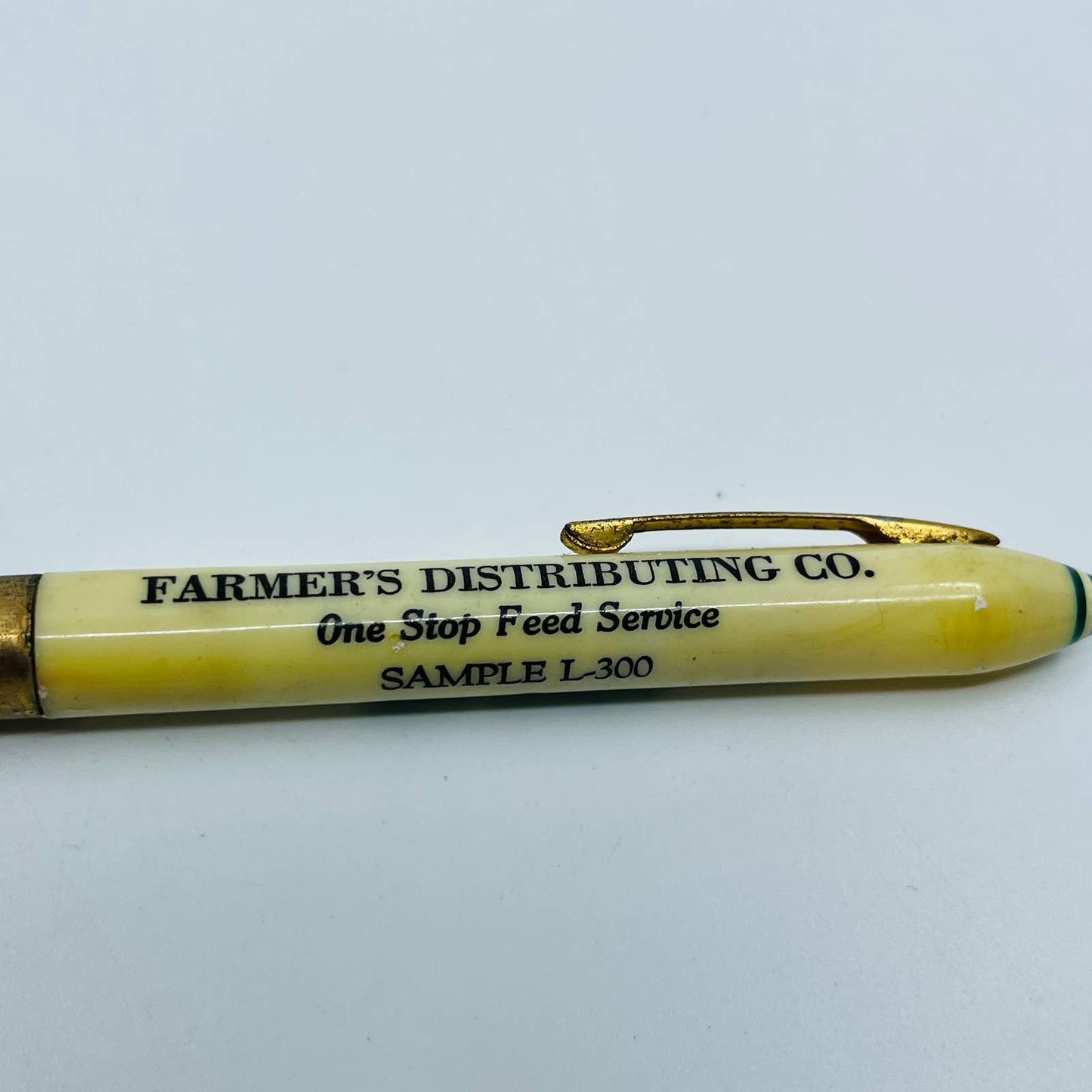 Celluloid Cream Mechanical Pencil Far Better Feeds Salesman Sample SB3