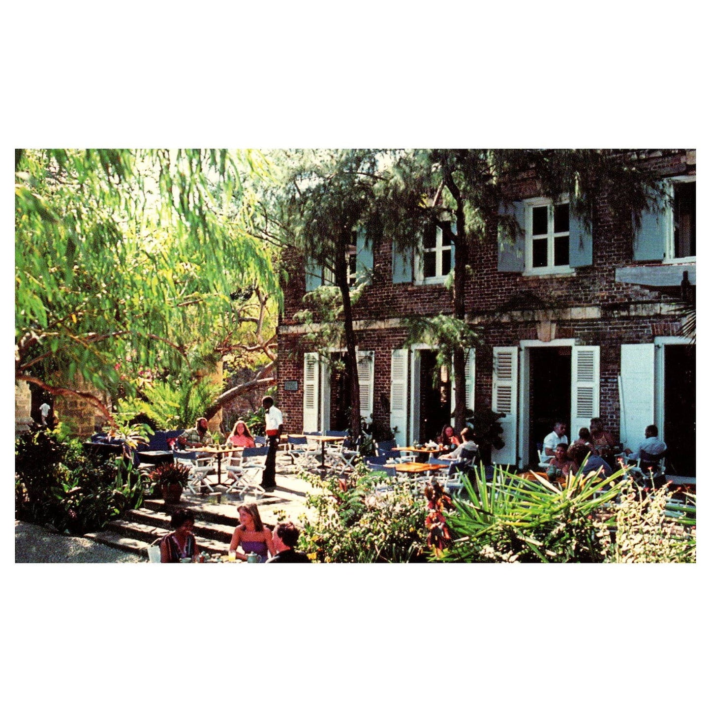 Vintage Postcard - The Admirals Inn Antigua West Indies TJ7-1
