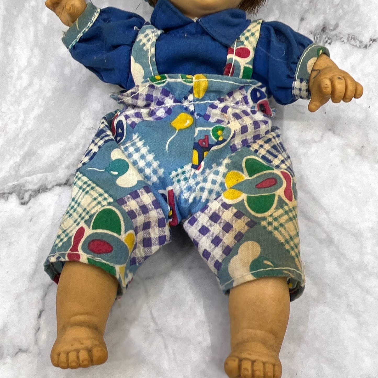 Gigo Gi-Go My Pals Bean Bag Kids Expressive Face 8" Baby Doll Boy in Blue TI7