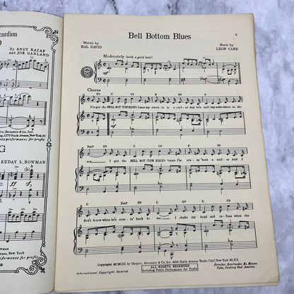 Bell Bottom Blues, Teresa Brewer photo,  Vintage Sheet Music 1953 TH5
